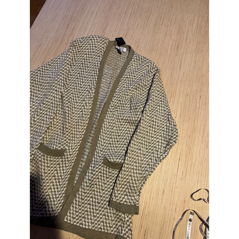Vintage Christian Dior Separates Olive Green Geometric Cardigan Sweater
47
